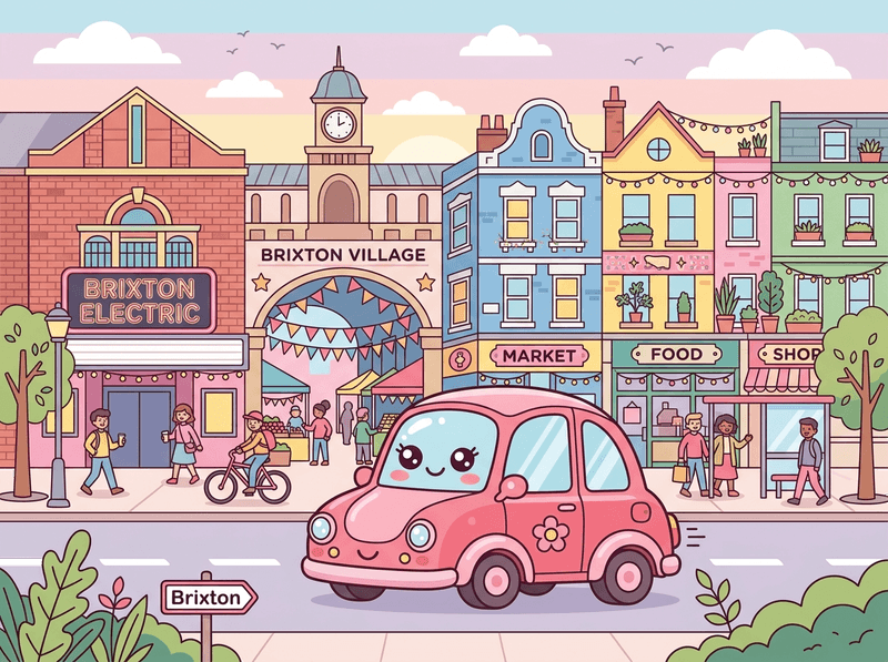 Illustration of a London landmark near Lambeth